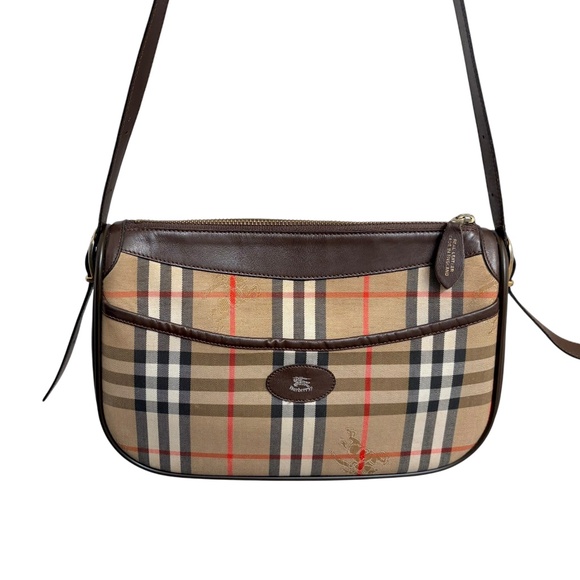 Burberry burberrys vintage brown signature nova check bag - Picture 1 of 13